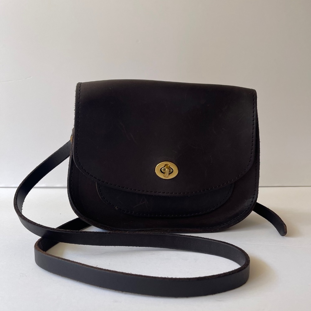 TANNER GOODS Vanguard Saddle Bag Brown Full Grain Leather Crossbody Satchel